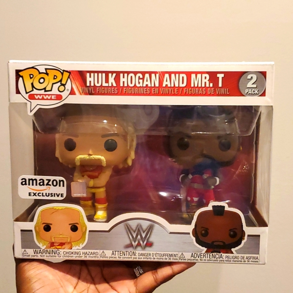 WWE Hulk Hogan and Mr. T Funko Pop 2 pack Amazon Exclusive
